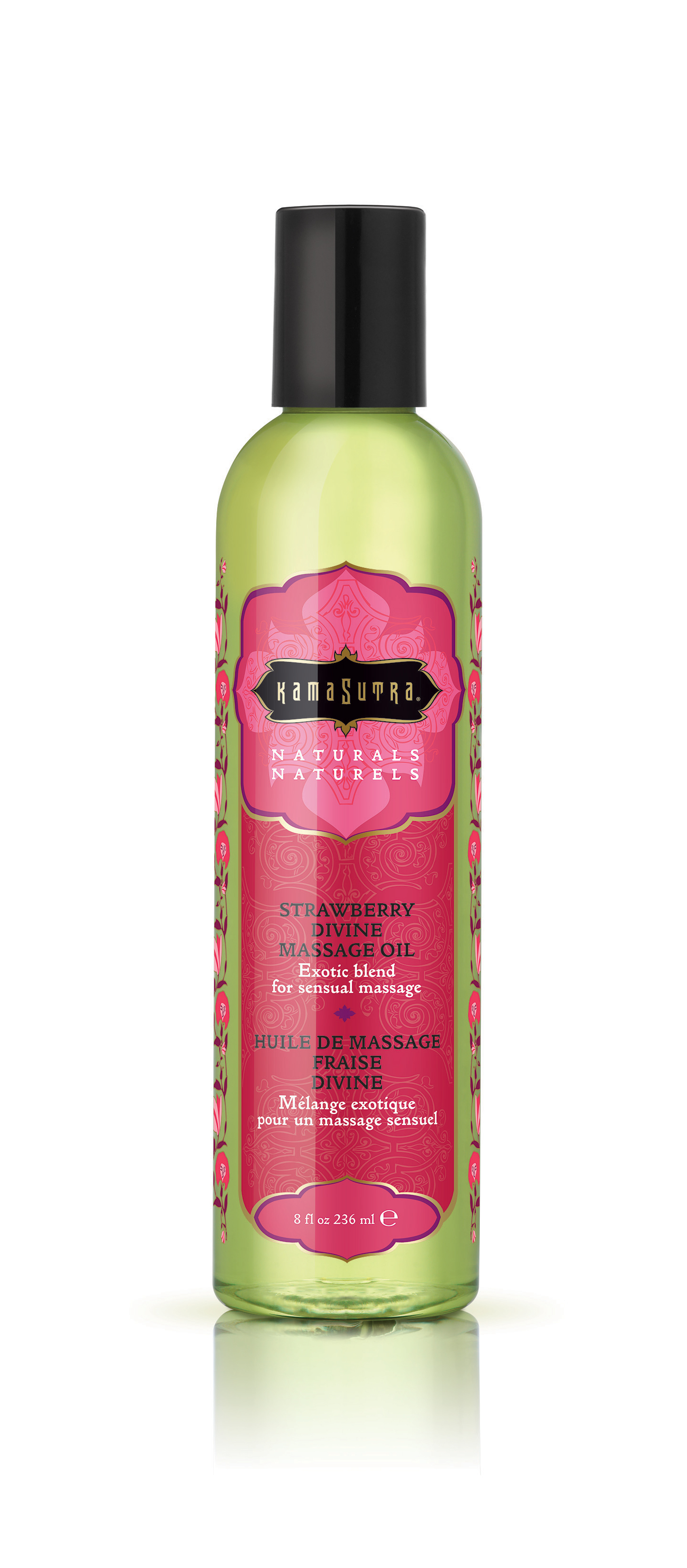 NATURALS MASSAGE OIL STRAWBERRY Kinky Fetish Store